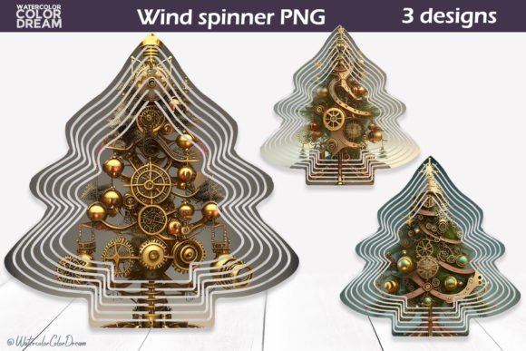 3D Christmas Tree Wind Spinner: Integrating Steampunk Aesthetics into Your Holiday Workflow