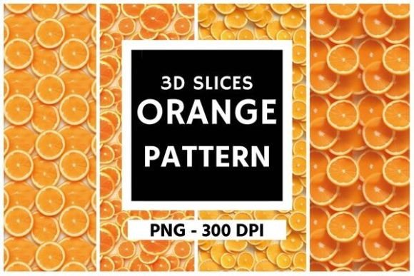3D Orange Slice Background Pattern 02: A Strategic Asset for Vibrant Brand Communication