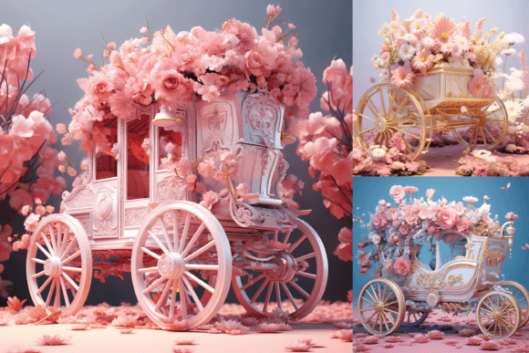 3D Pastel Chariot with Flowers: A Comprehensive Guide to Digital Art for Creative Projects