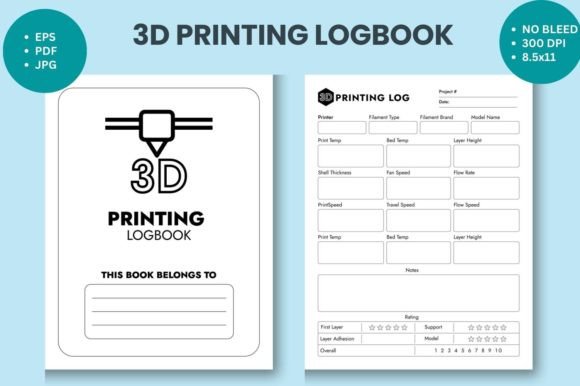3D Printing Log Book Kdp Interior: The Operational Backbone for Professional Additive Manufacturing
