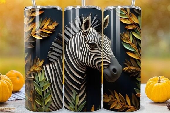3D Zebra Tumbler Wrap: Integrating Custom Design into Your Daily Workflow