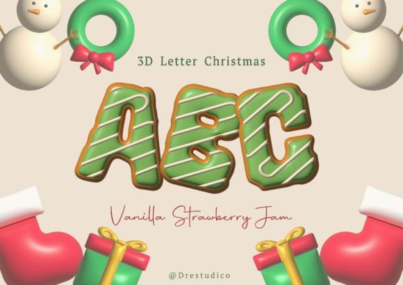 Christmas Cookie Green 3D Alphabet: A Practical Guide for Digital Designers