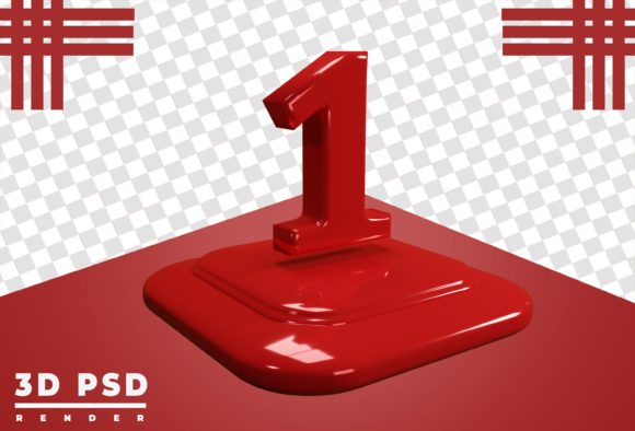 Evaluating the 3D Logo Number 1 Template for Professional Brand Presentation