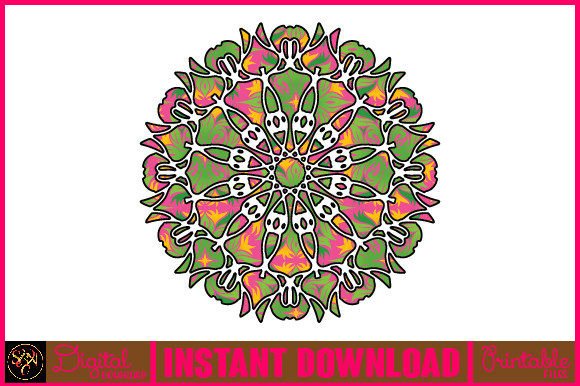Mandala 3D Layered SVG Cut File-200: A Versatile Design for Creative Projects