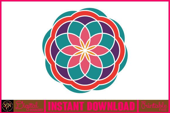 Mandala 3D Layered SVG Cut File-25