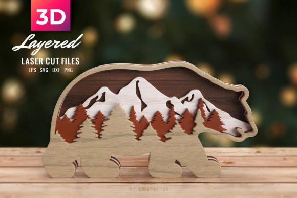 Mastering the 3D Bear SVG Layered Animal for Complex Laser Cutting Projects