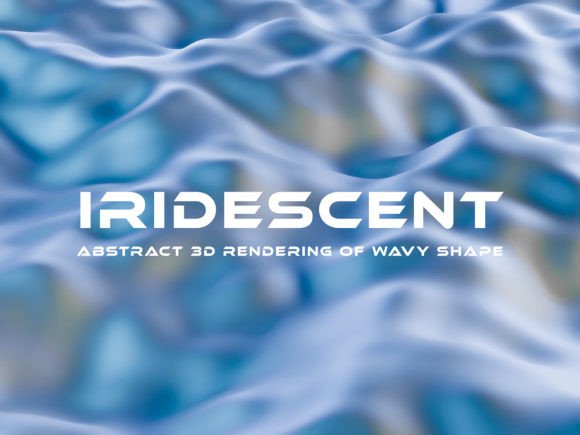 Wavy Iridescent 3D Background: A Dynamic Visual Asset